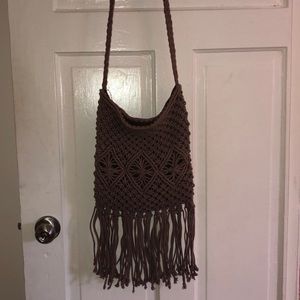 Macrame Fringe shoulder bag